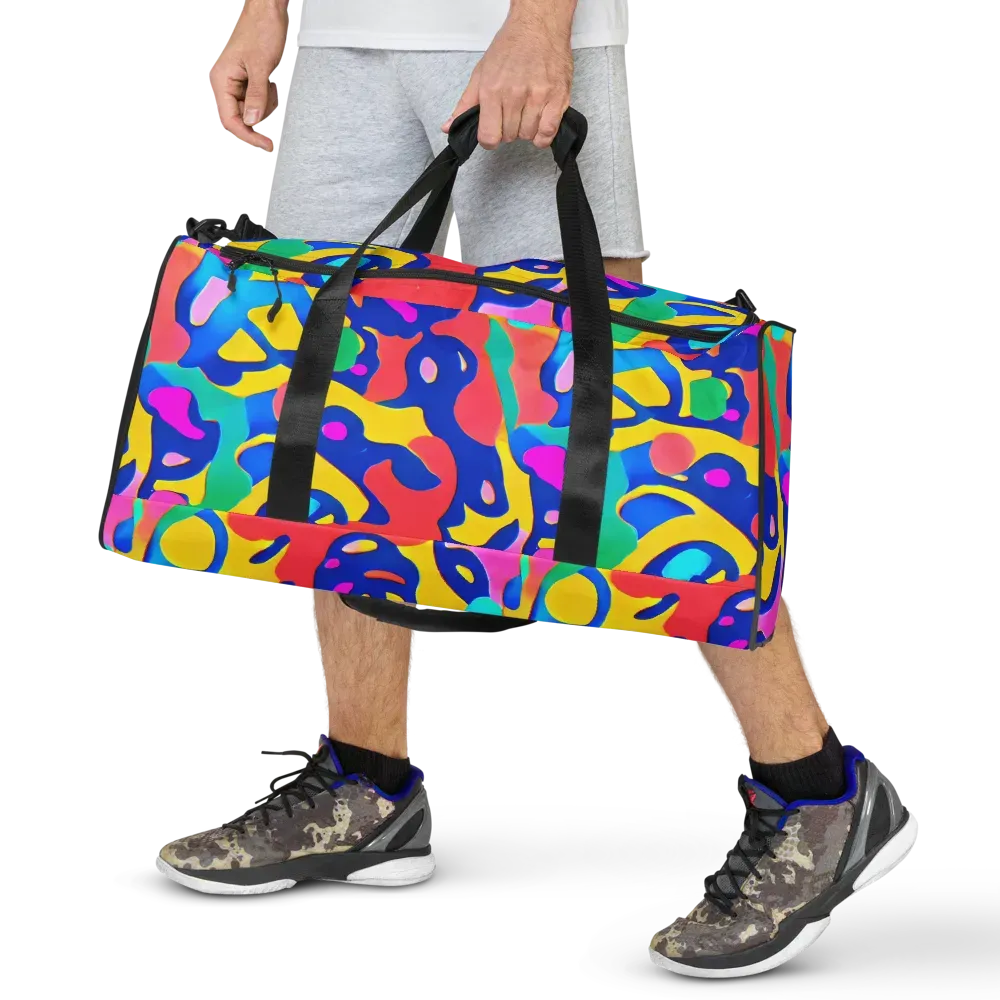 Electric Spill on Duffle Bag — Front