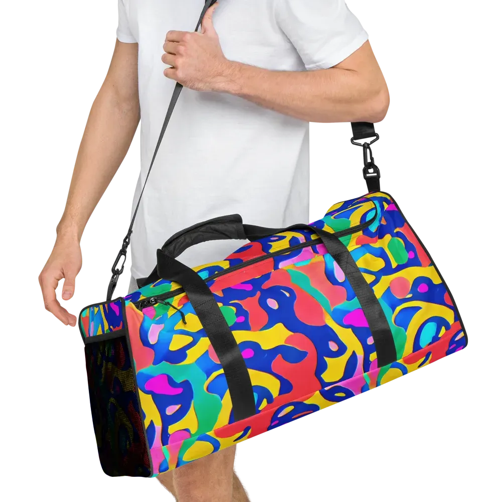 Electric Spill on Duffle Bag — Right Front