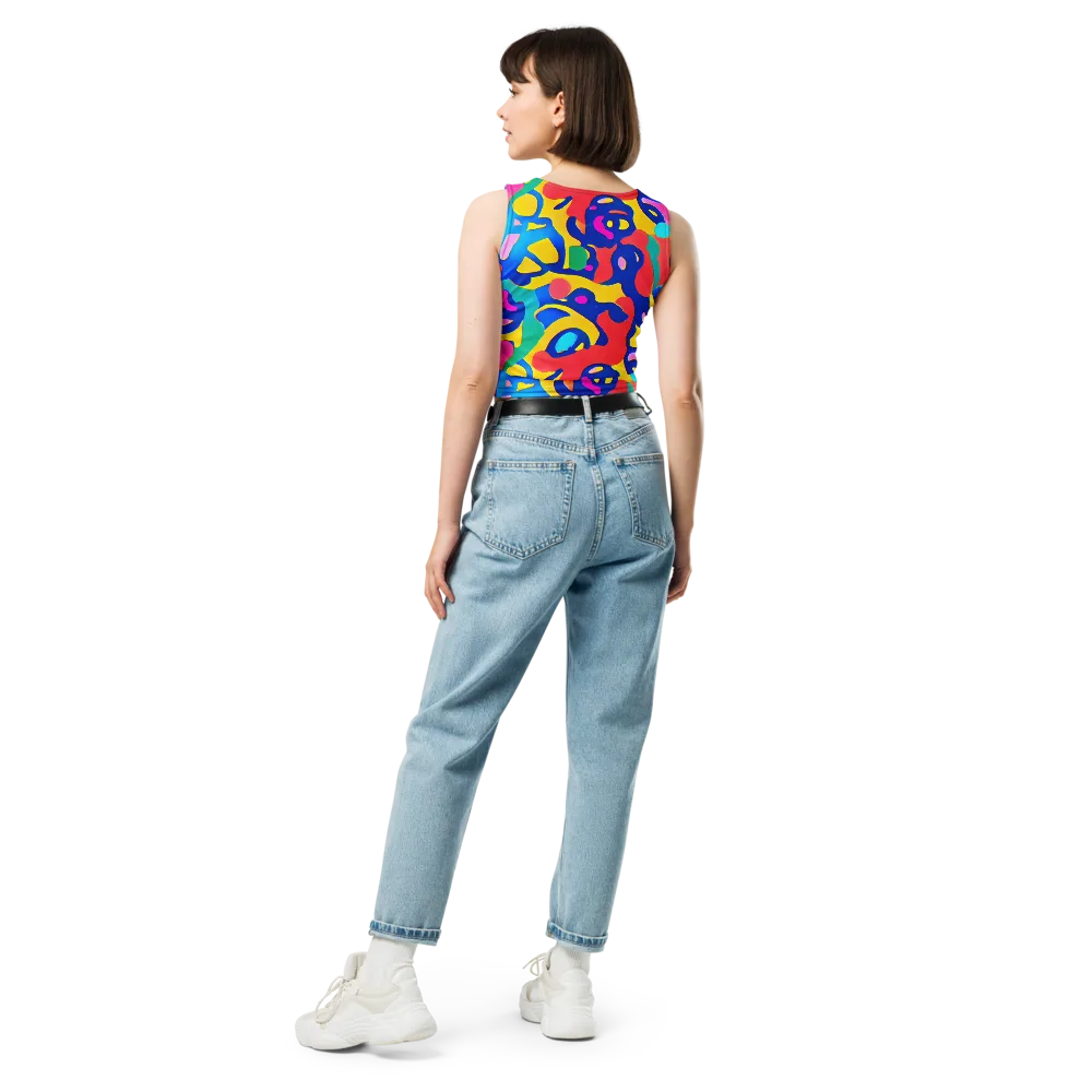 Electric Spill on Crop Top — Back