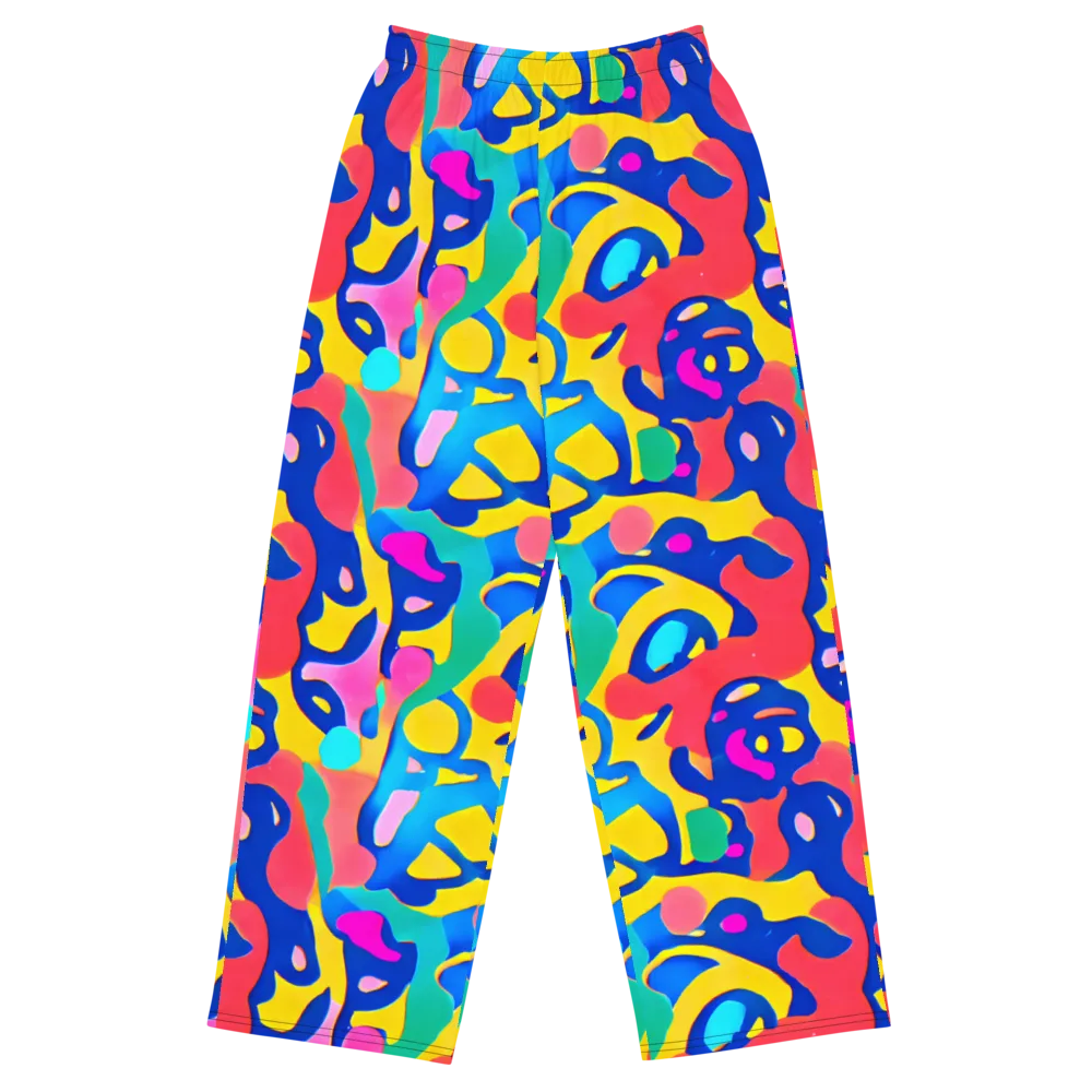 Electric Spill on Wide-Leg Pants — Front