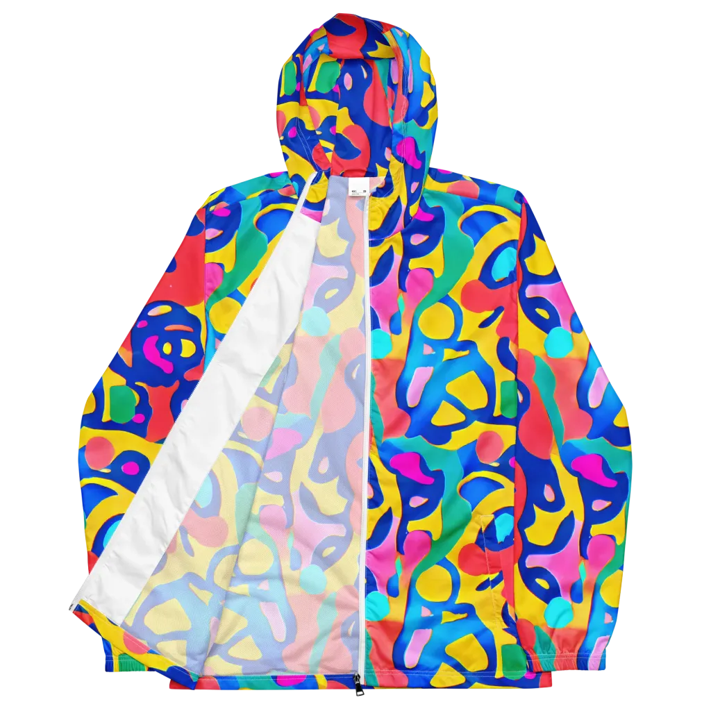 Electric Spill on Men's Windbreaker — Front