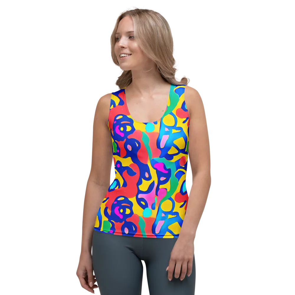 Electric Spill on Women's Tank Top — Front