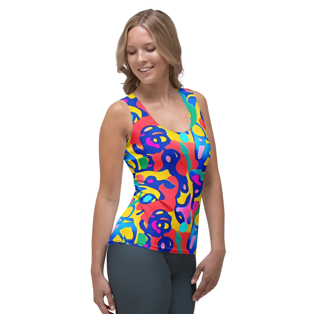 Electric Spill on Women's Tank Top — Right Front