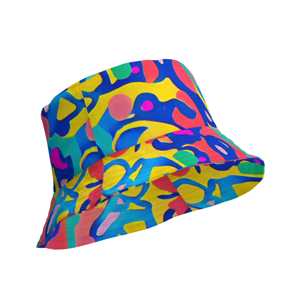 Electric Spill on Reversible Bucket Hat — Product details Outside