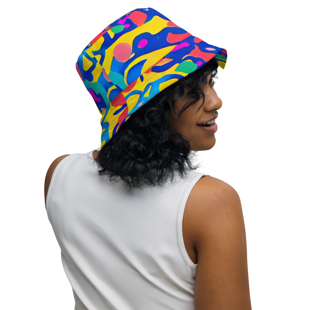Electric Spill on Reversible Bucket Hat — Right Outside