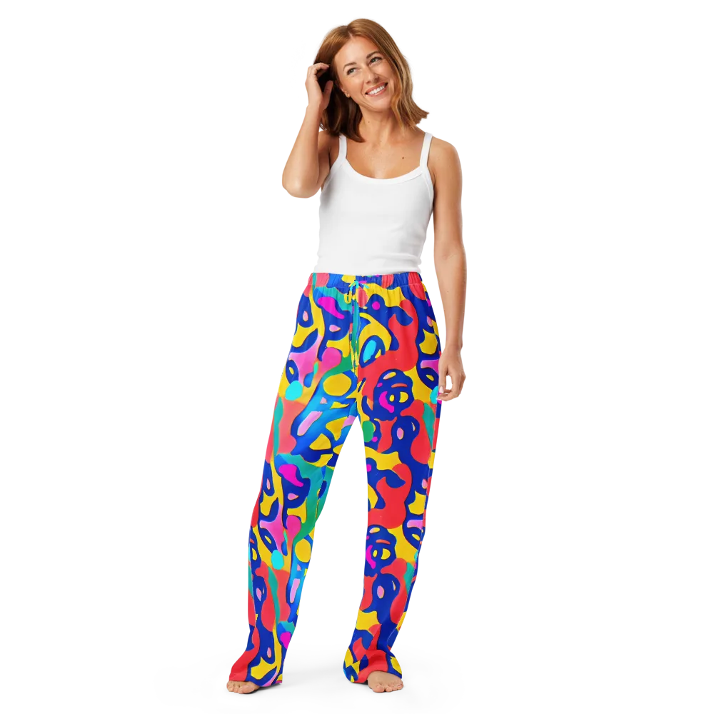 Electric Spill on Women's Pajama Pants — Front