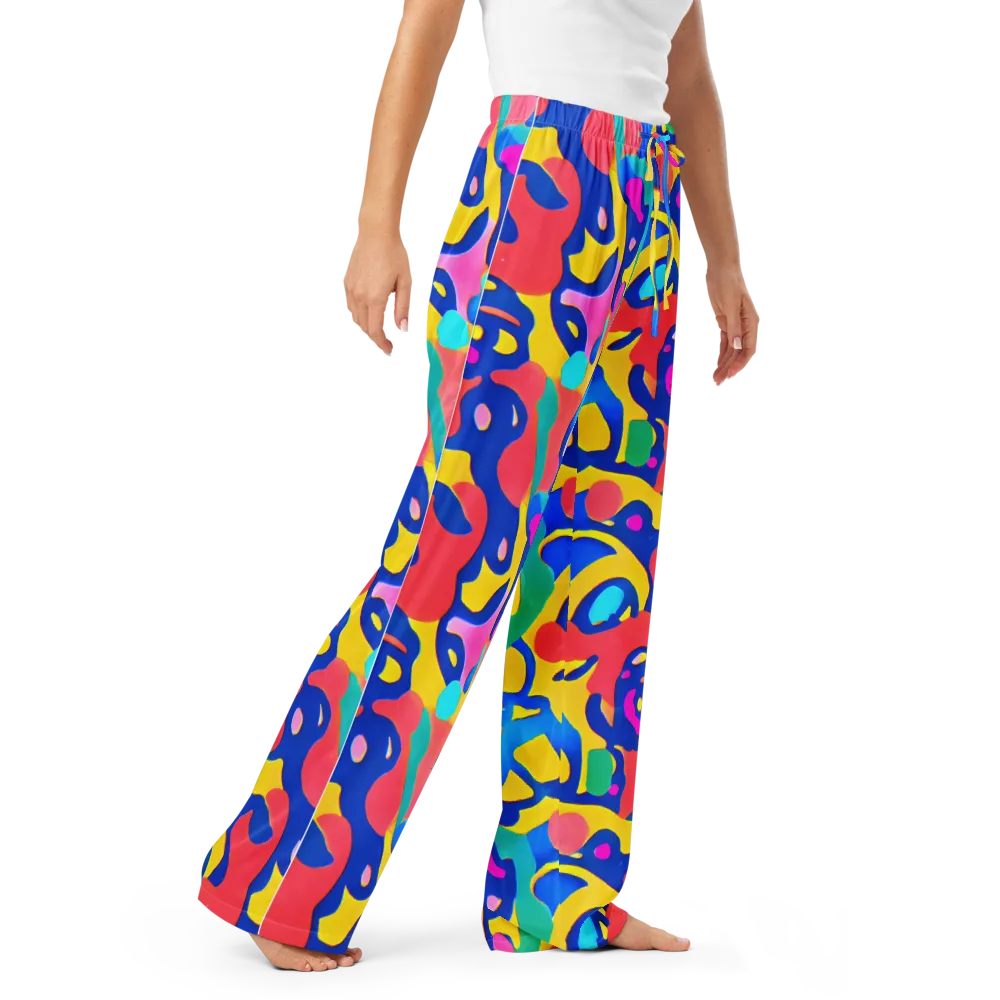 Electric Spill on Women's Pajama Pants — Right Front