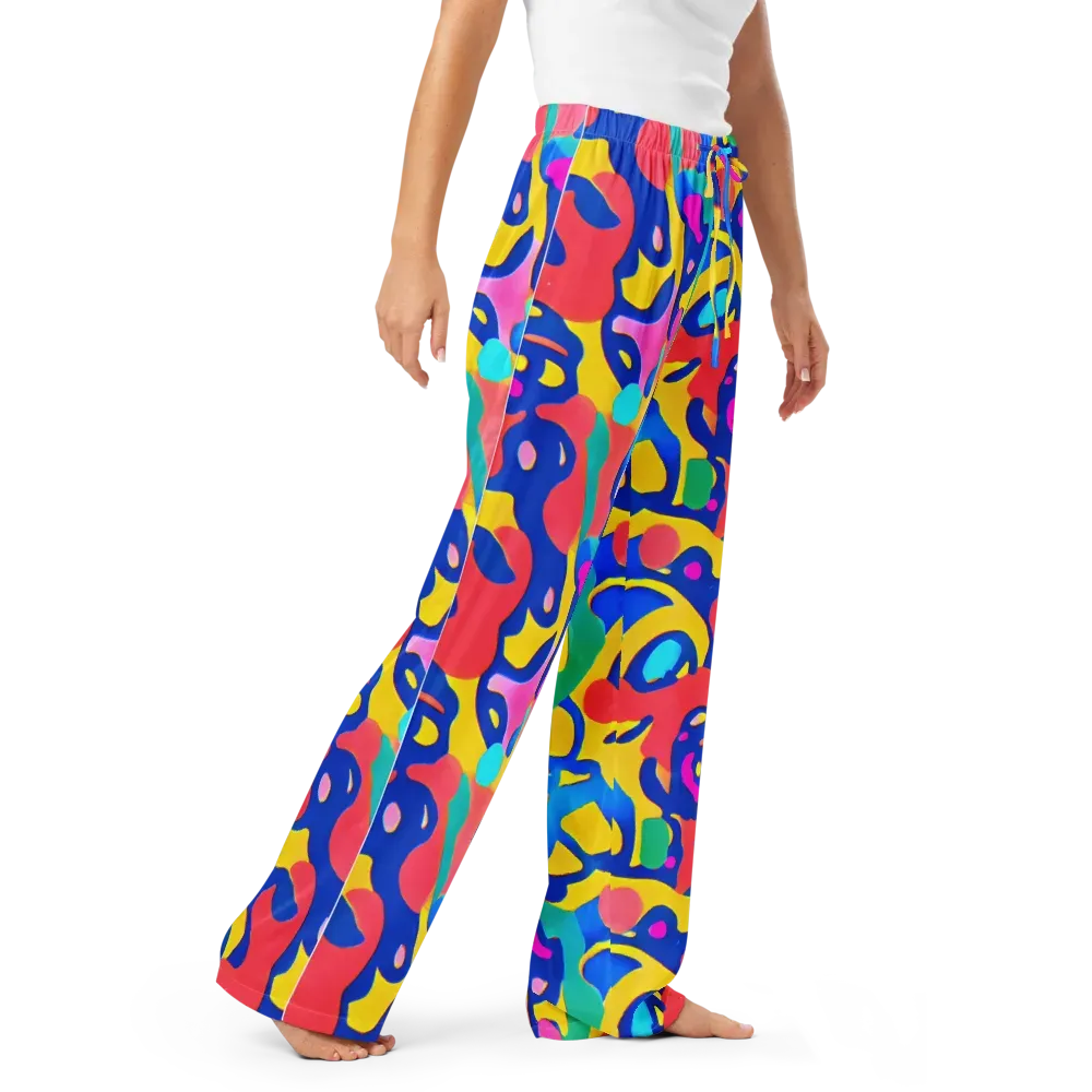 Electric Spill on Women's Pajama Pants — Right Front