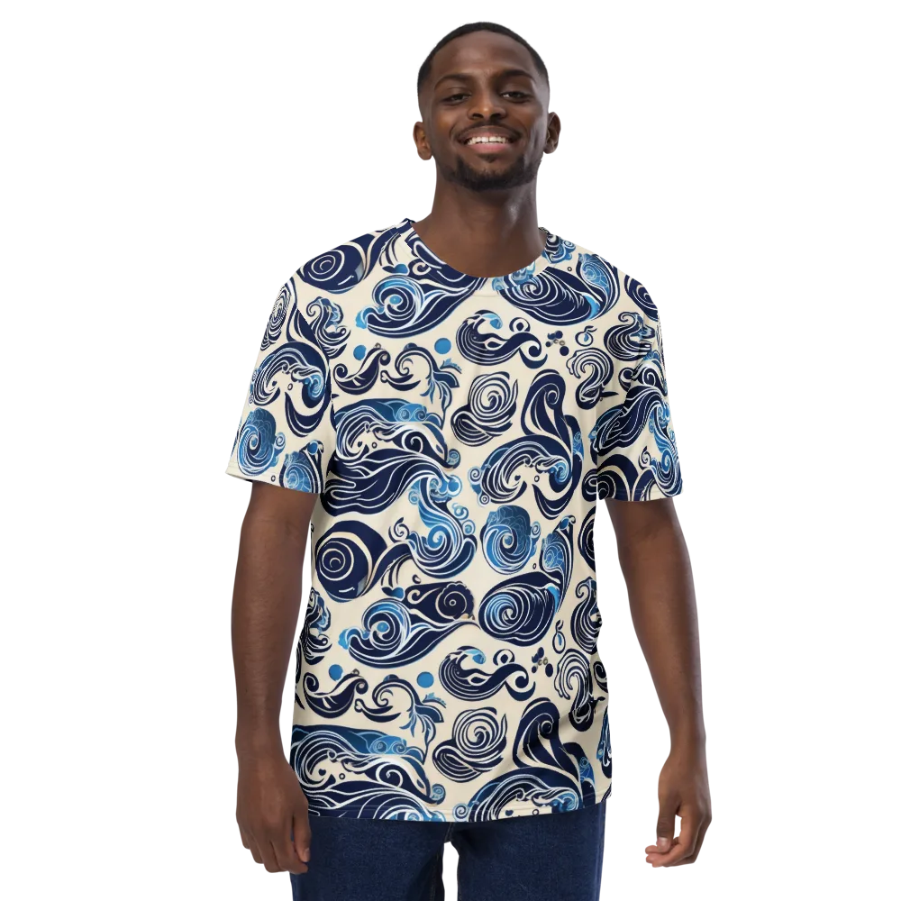 Porcelain Swell on Men's Crew Neck T-Shirt — Front