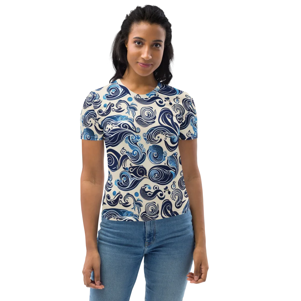 Porcelain Swell on Women's Crew Neck T-Shirt — Front