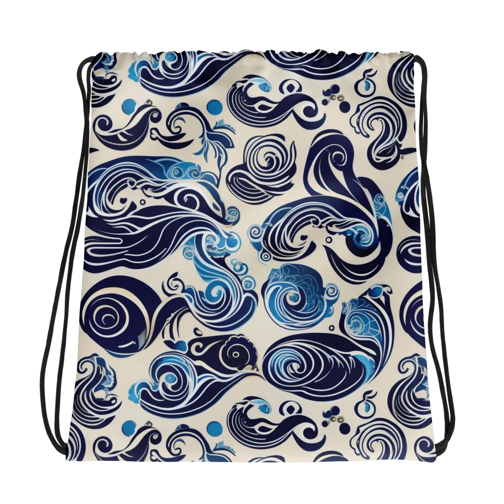Porcelain Swell on Drawstring Bag — Photo