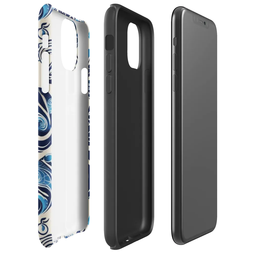 Porcelain Swell on Tough Case for iPhone® — Right