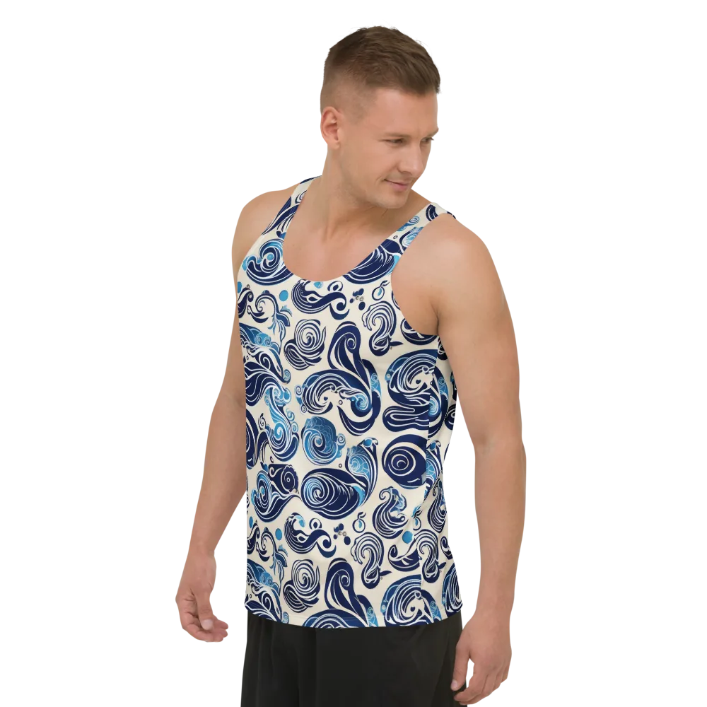Porcelain Swell on Men's Tank Top — Left Front