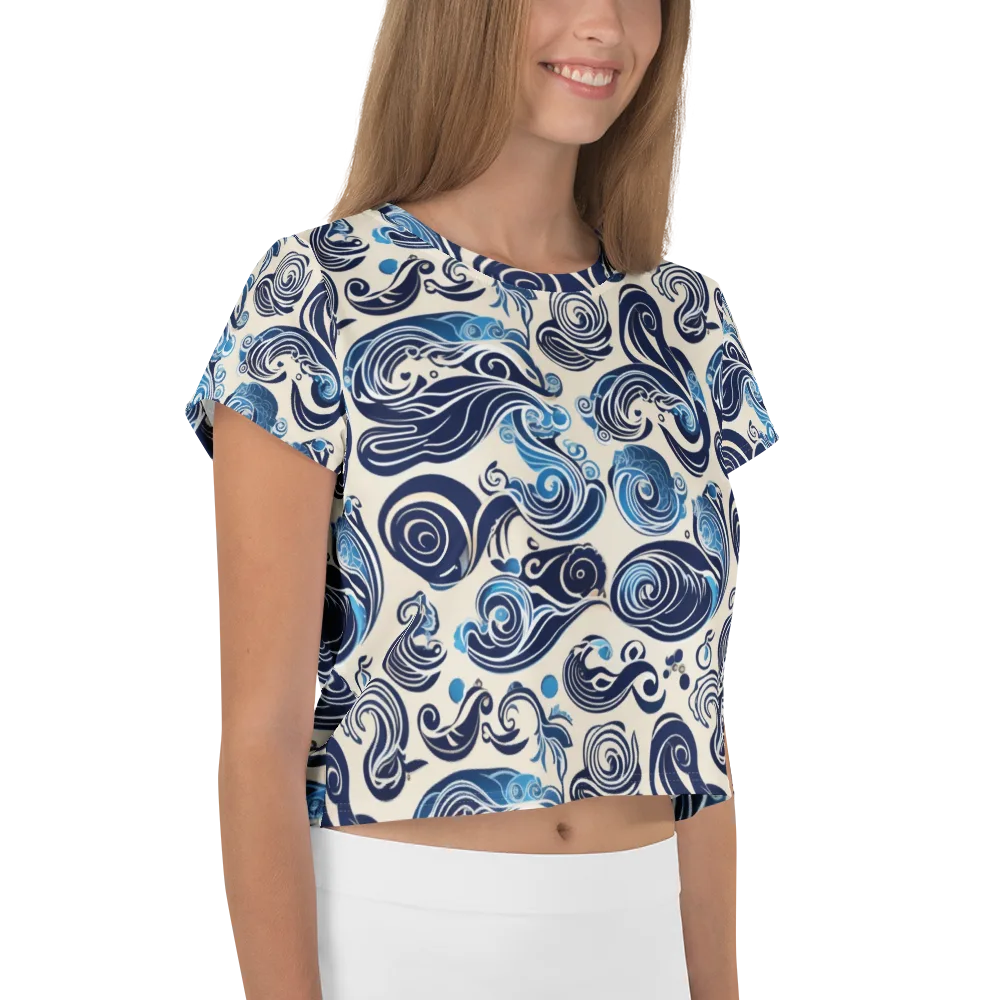 Porcelain Swell on Crop Tee — Right