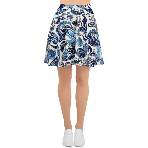 Porcelain Swell on a Skater Skirt