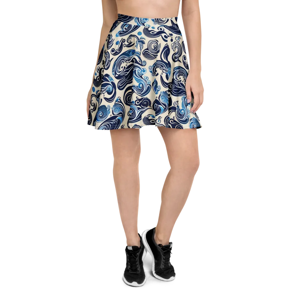 Porcelain Swell on Skater Skirt — Front
