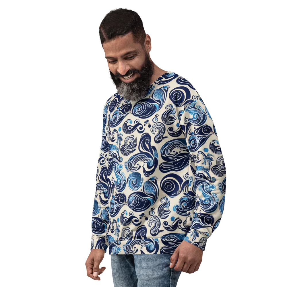 Porcelain Swell on Sweatshirt — Left Front
