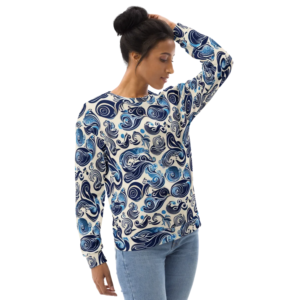 Porcelain Swell on Sweatshirt — Right Front
