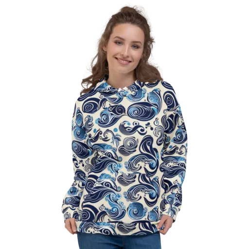Porcelain Swell on a Hoodie