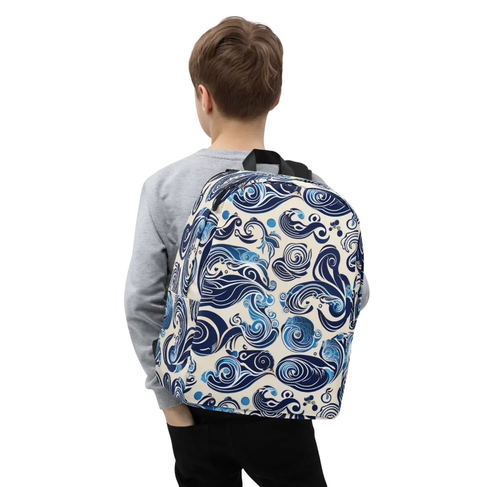 Porcelain Swell on Minimalist Backpack — Zoomed-in
