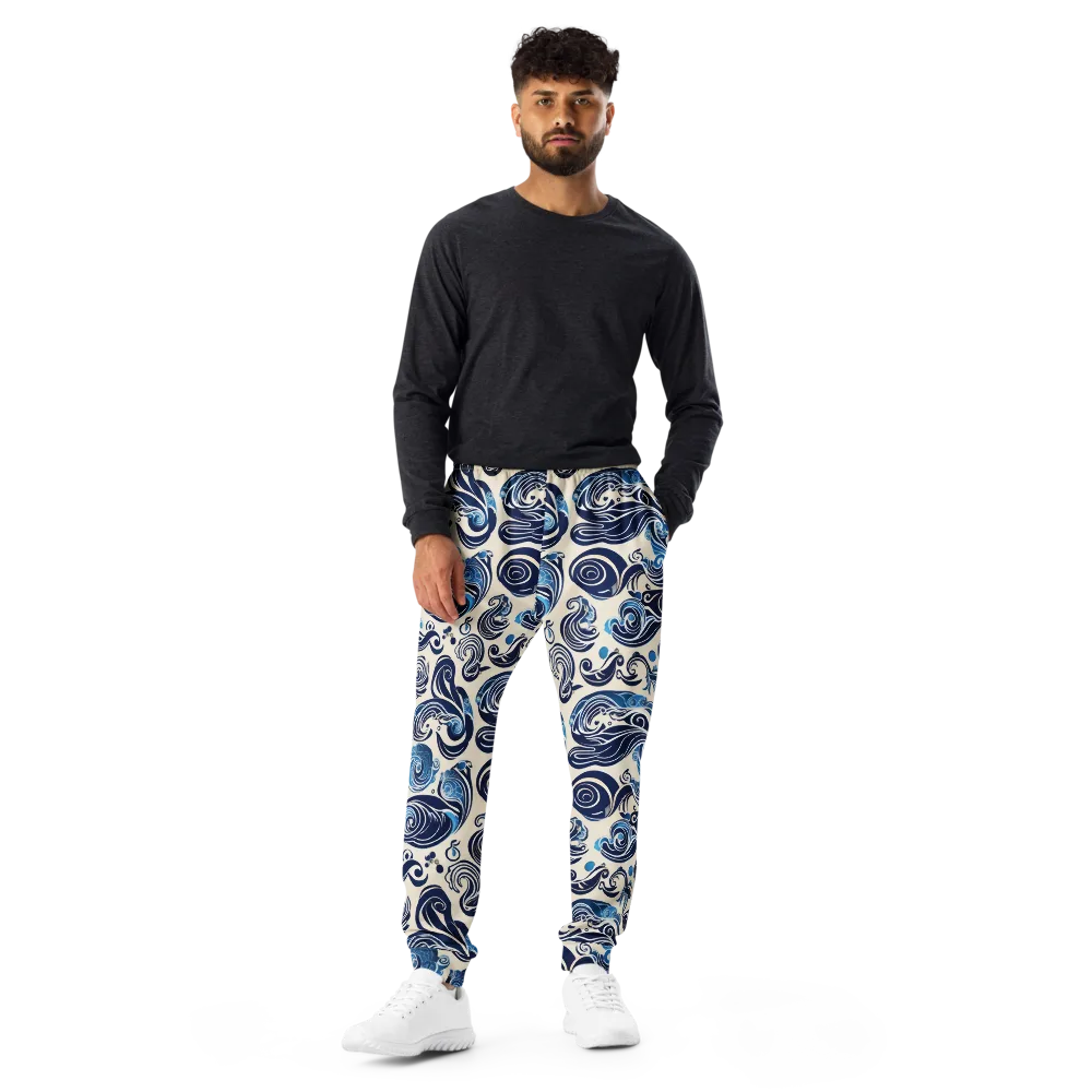 Porcelain Swell on Men's Joggers — Front