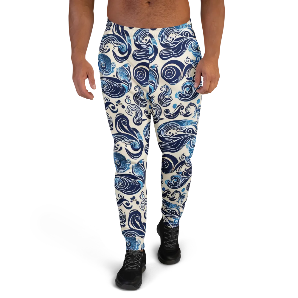 Porcelain Swell on Men's Joggers — Front