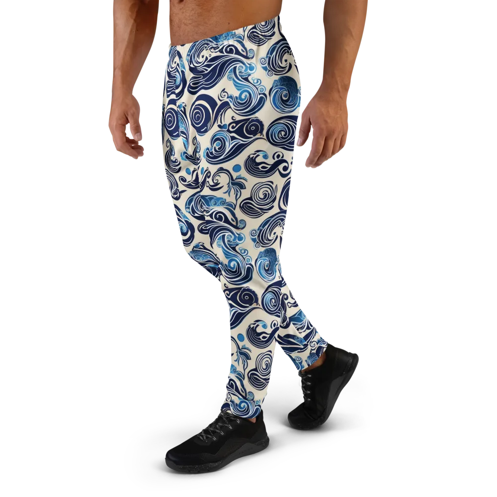 Porcelain Swell on Men's Joggers — Left