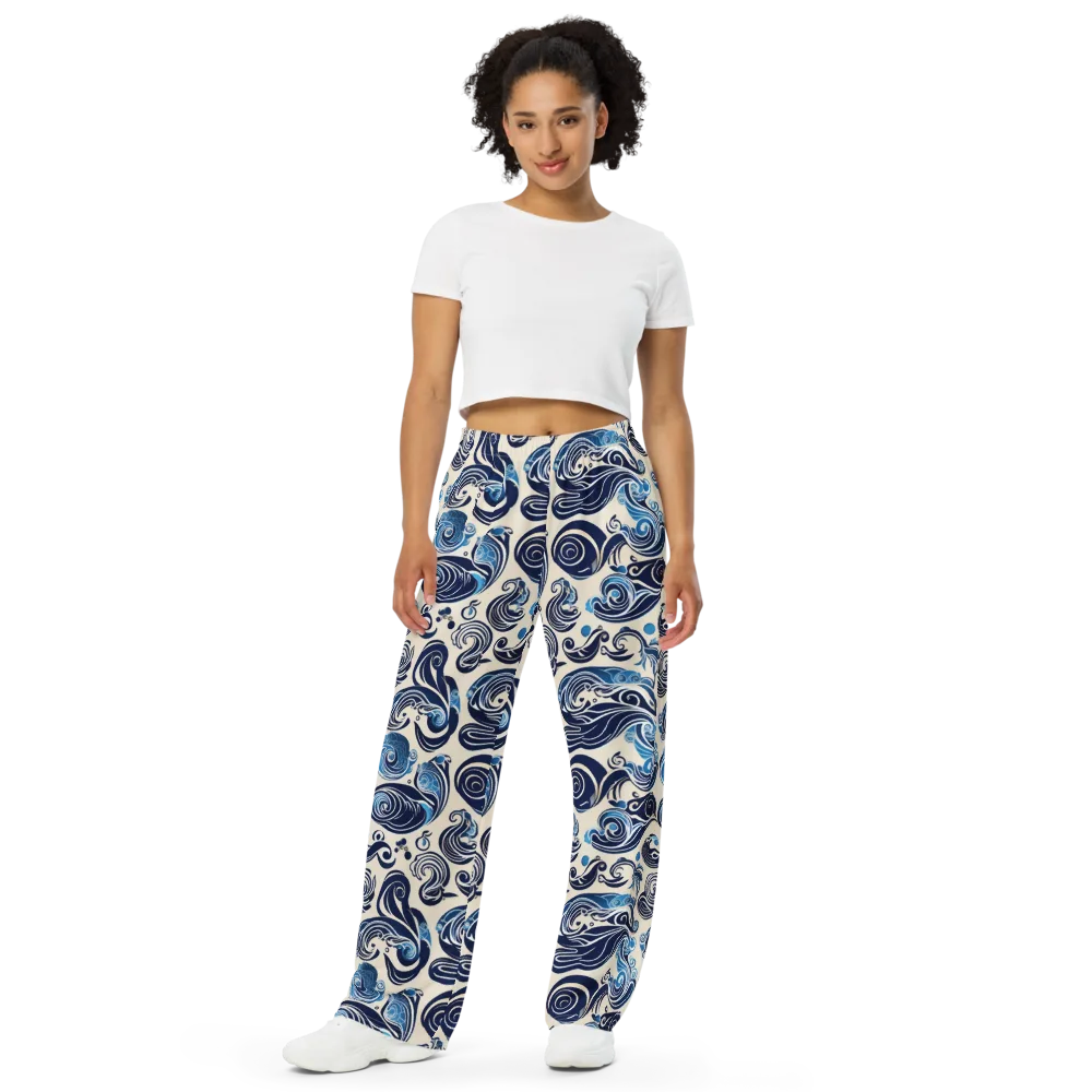 Porcelain Swell on Wide-Leg Pants — Front