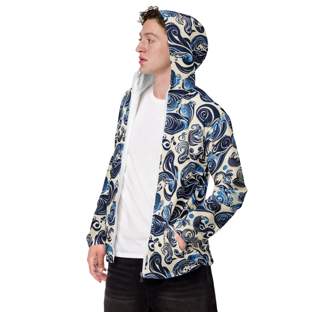Porcelain Swell on Men's Windbreaker — Left Front