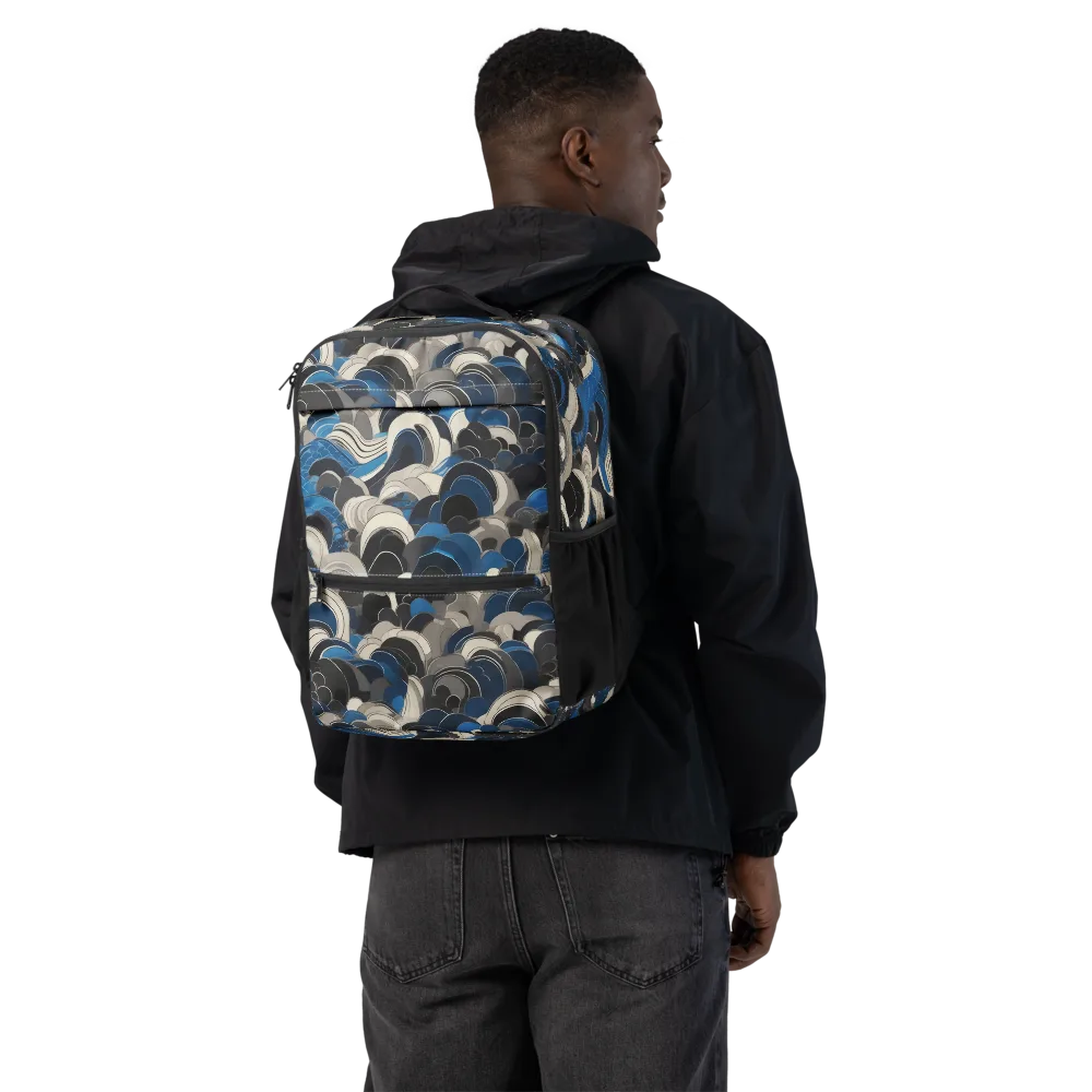 Blue Resonance on Utility Backpack — Back
