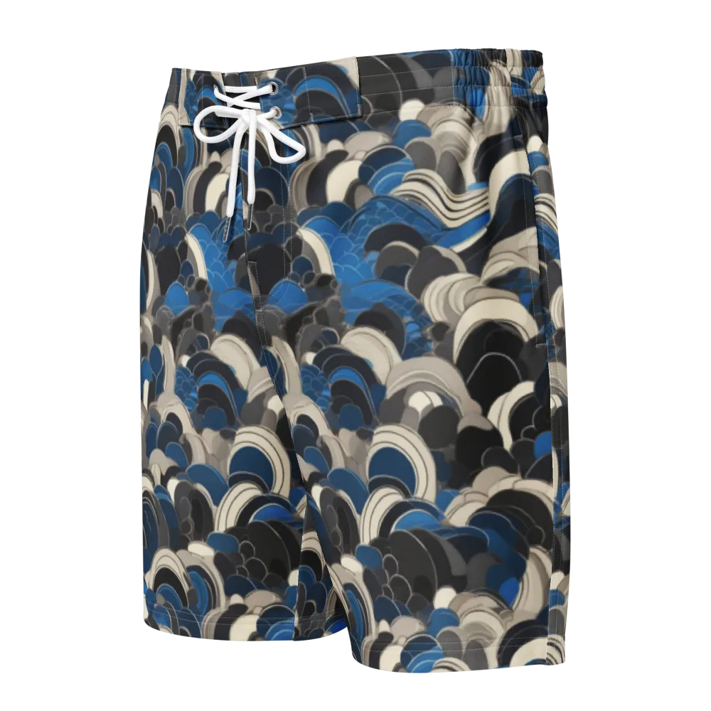 Blue Resonance on Men's Board Shorts — Front
