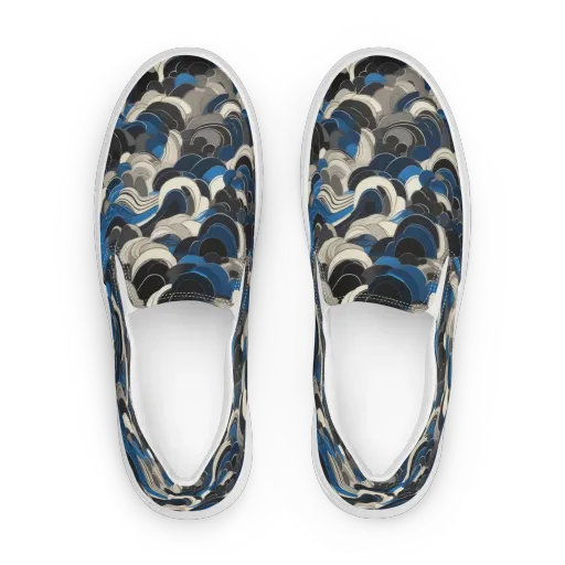 Blue Resonance on a Women's Slip-On Canvas Shoes
