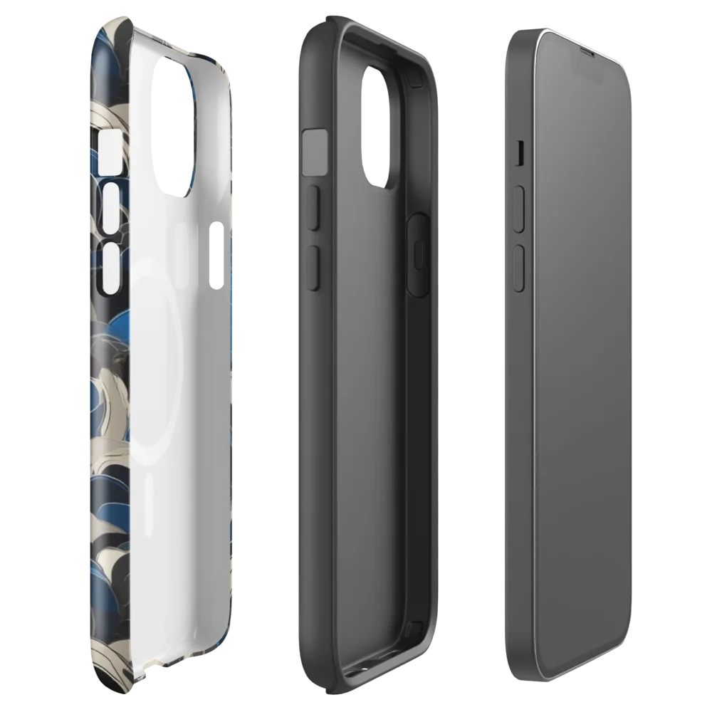 Blue Resonance on MagSafe Tough Case for iPhone® — Front