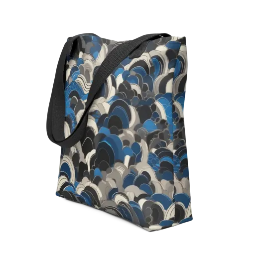 Blue Resonance on a Tote Bag