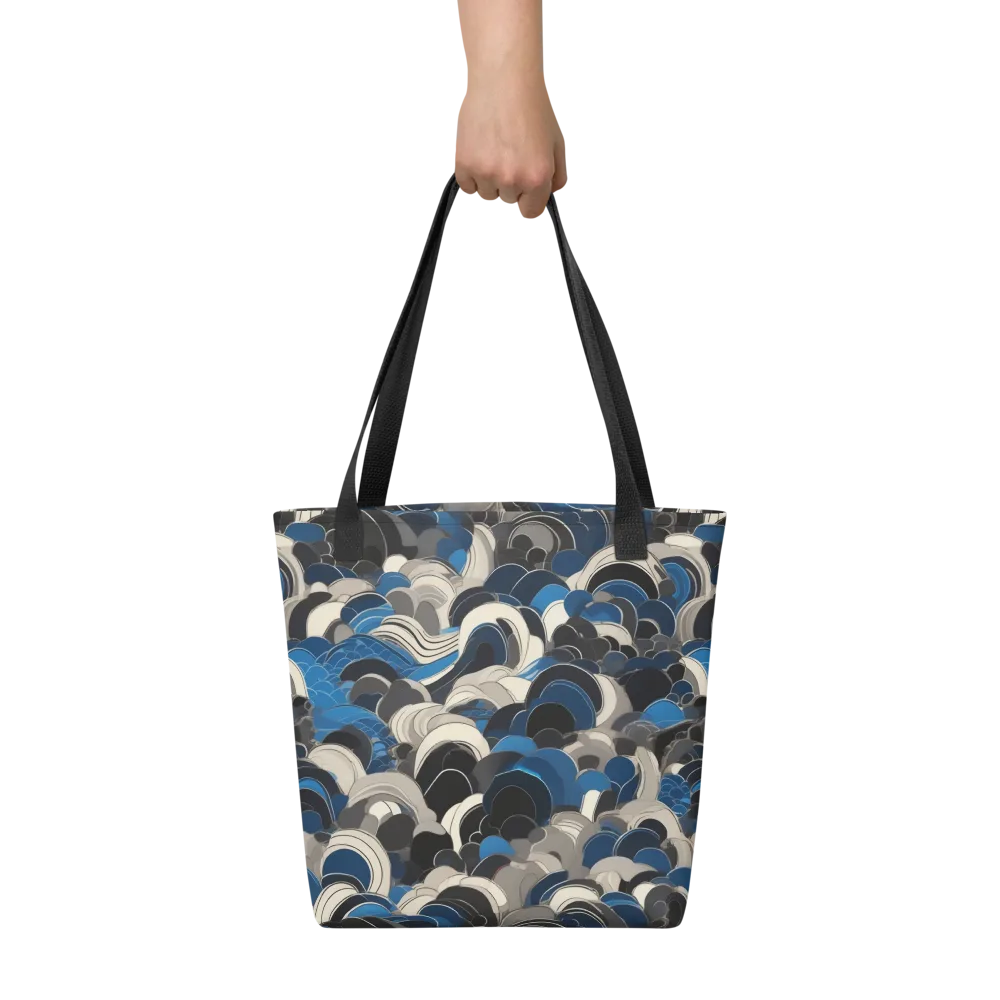 Blue Resonance on Tote Bag — Front