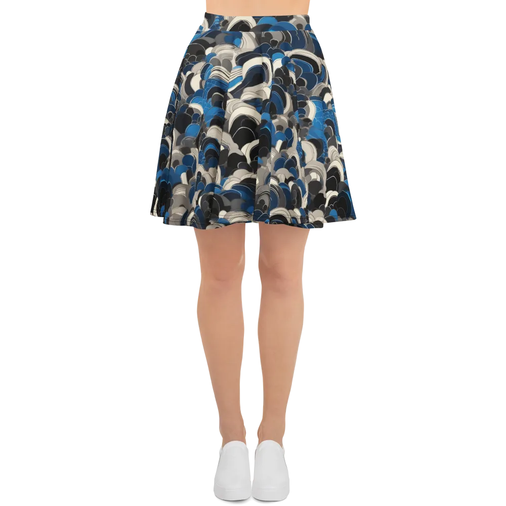 Blue Resonance on Skater Skirt — Front