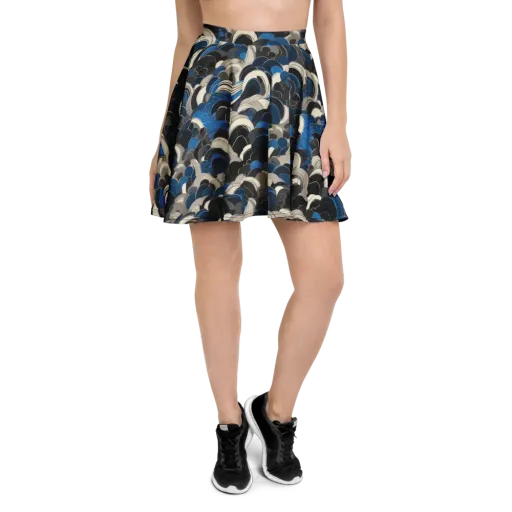 Blue Resonance on a Skater Skirt