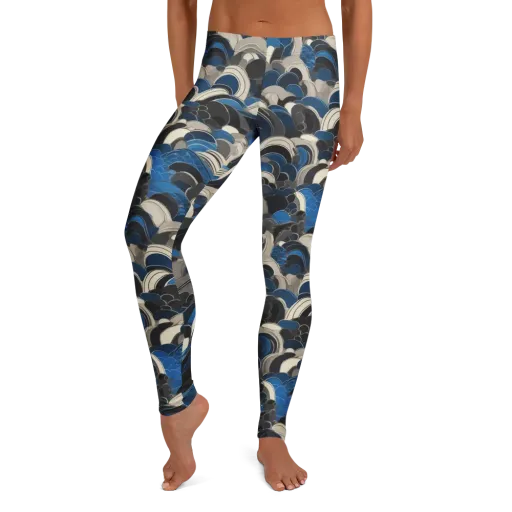 Blue Resonance on a Leggings