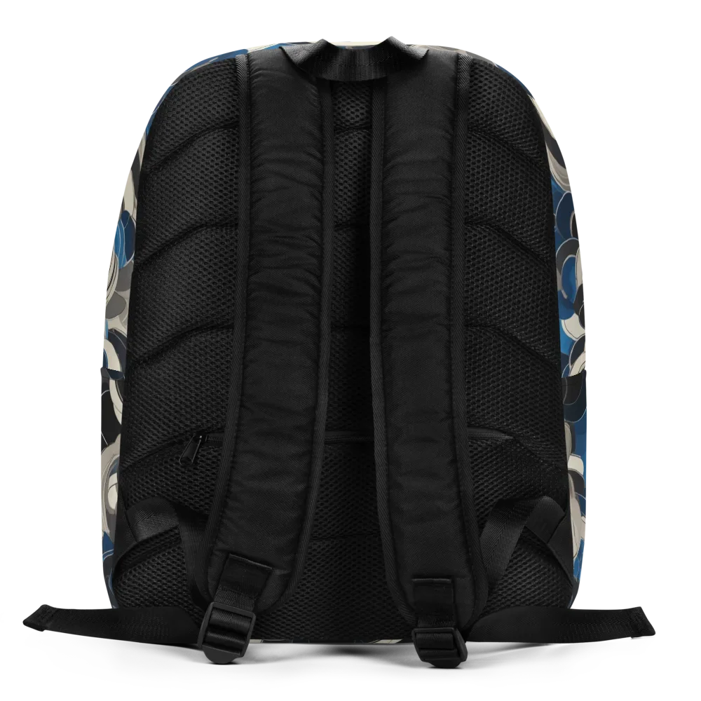 Blue Resonance on Minimalist Backpack — Back