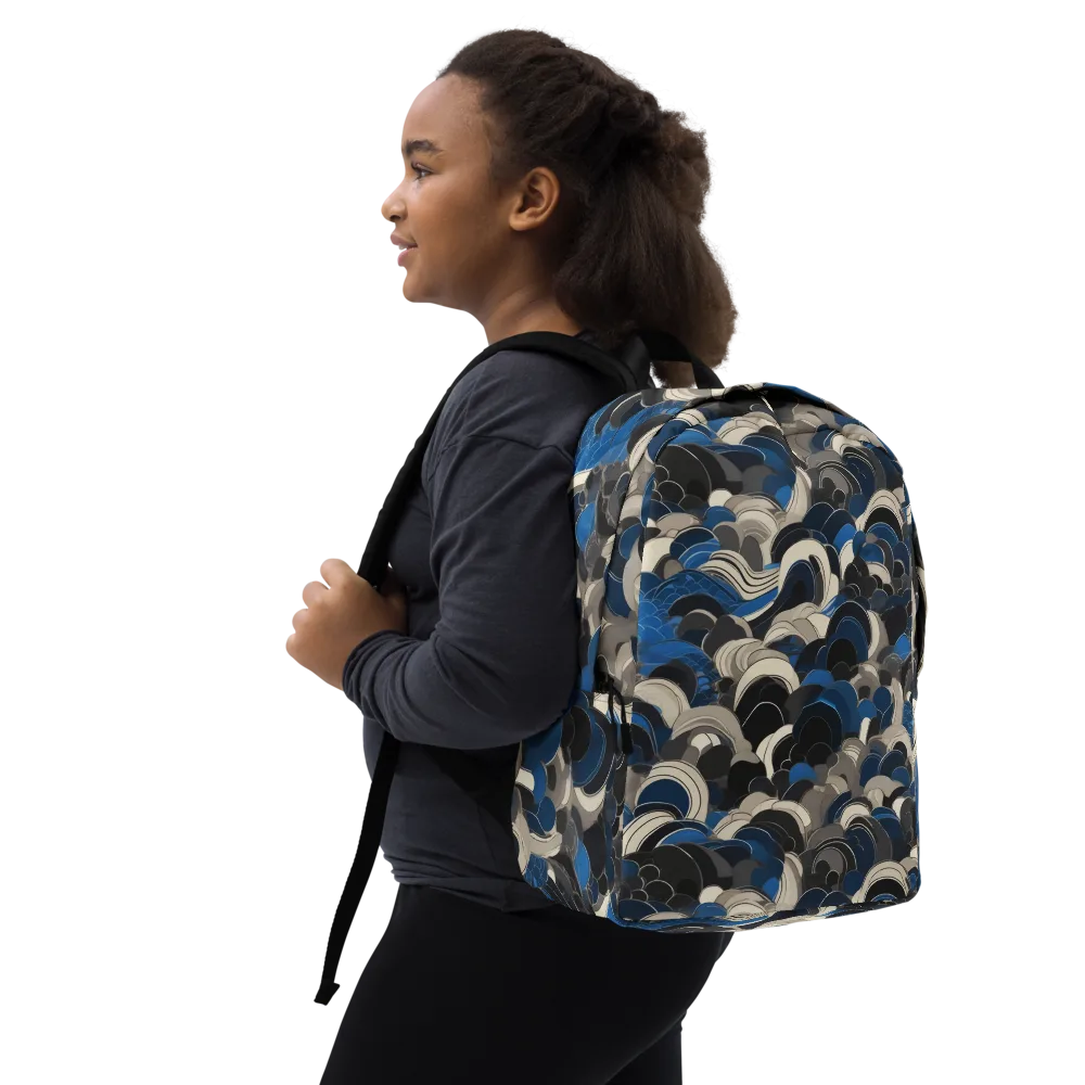 Blue Resonance on Minimalist Backpack — Right Front