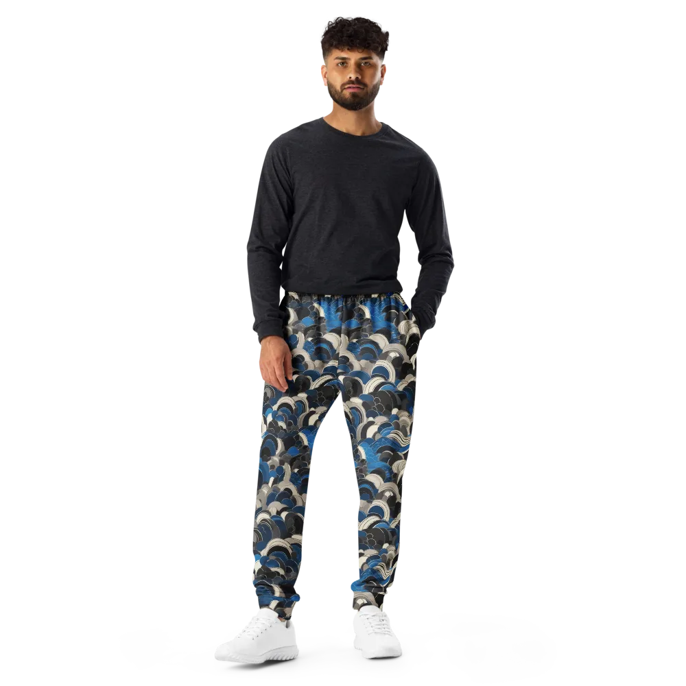 Blue Resonance on Men's Joggers — Front