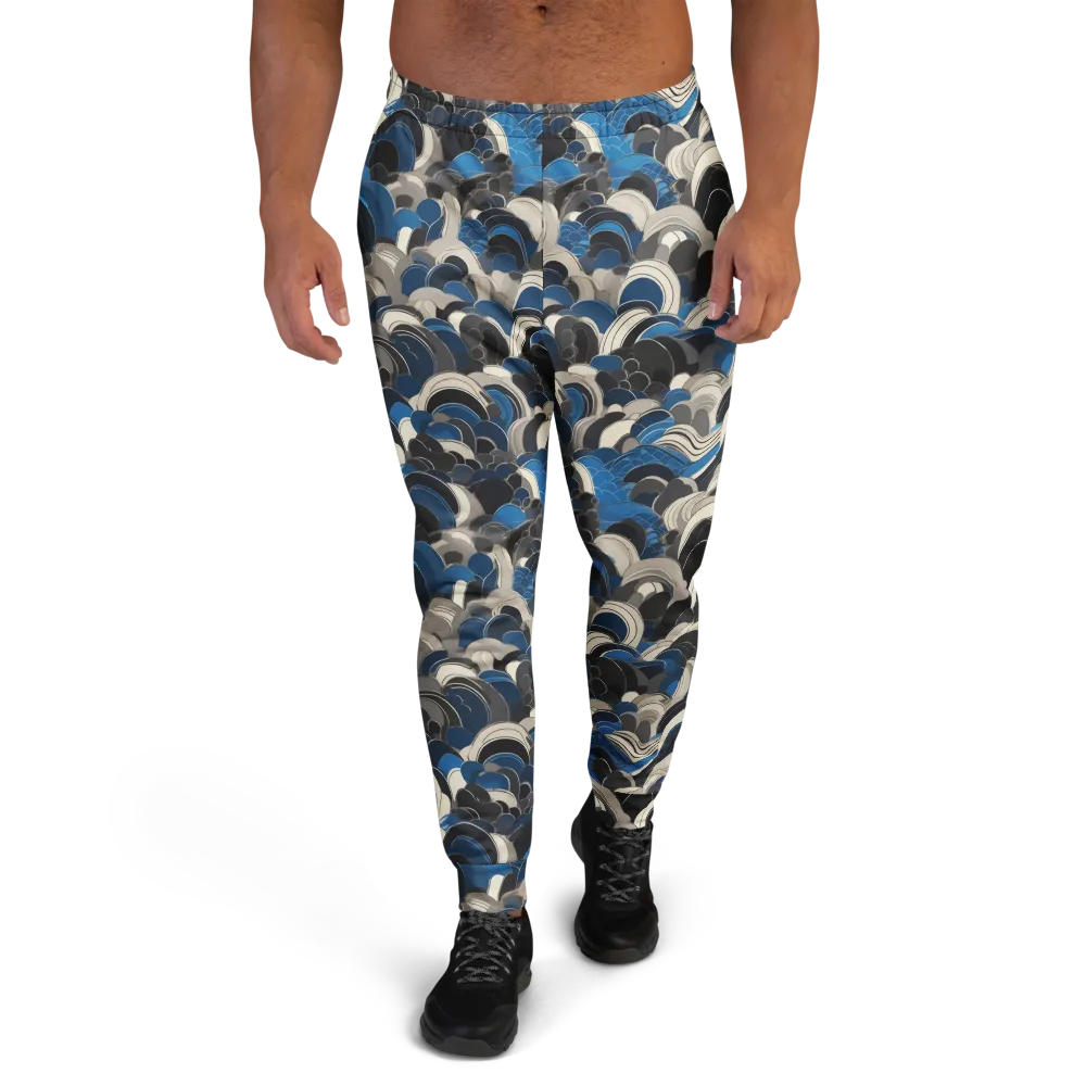 Blue Resonance on Men's Joggers — Front