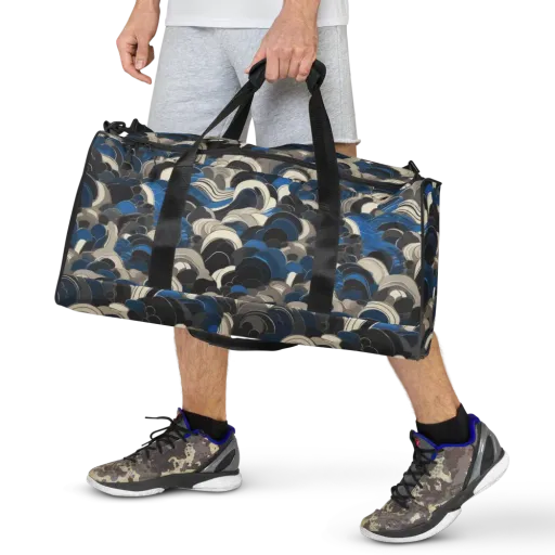 Blue Resonance on a Duffle Bag