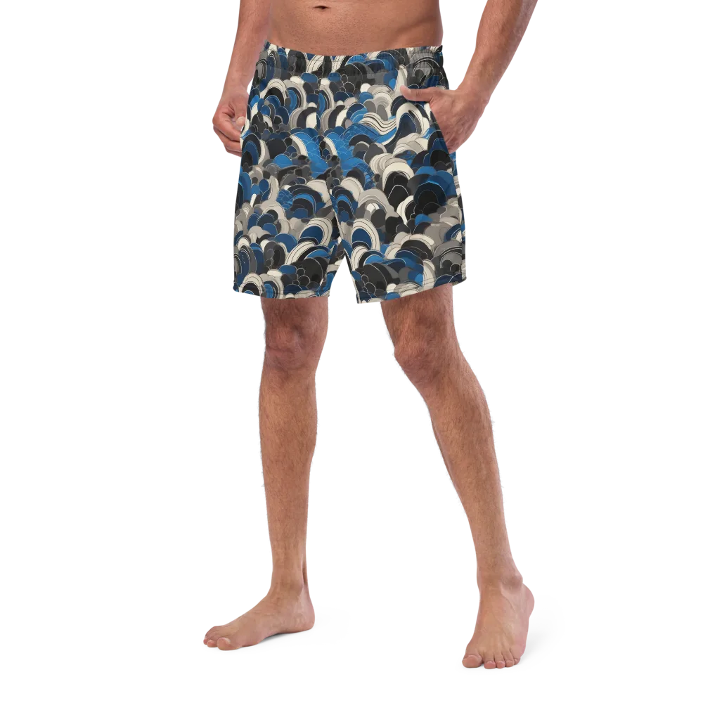 Blue Resonance on Swim Trunks — Left Front