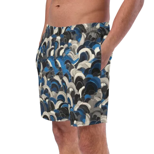 Blue Resonance on a Swim Trunks
