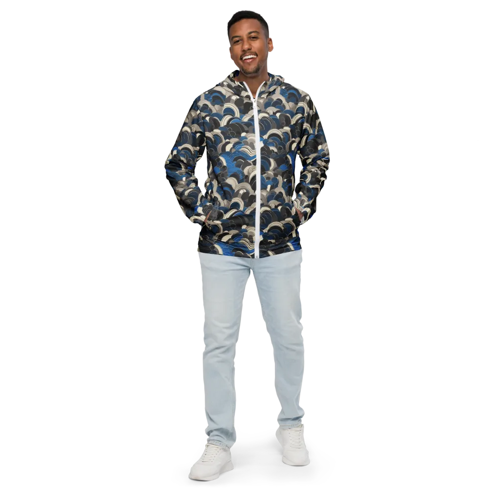 Blue Resonance on Men's Windbreaker — Front