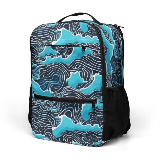 Azure Undertow on a Utility Backpack