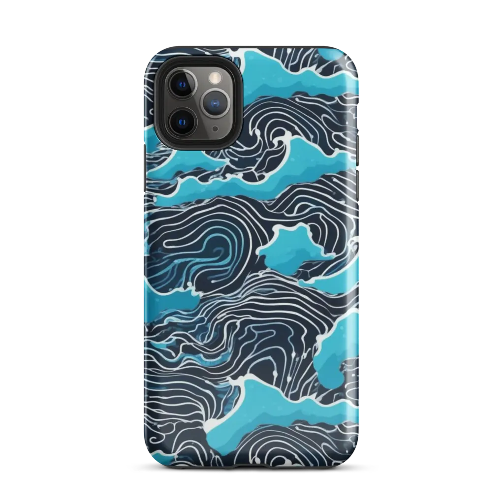 Azure Undertow on Tough Case for iPhone® — Front
