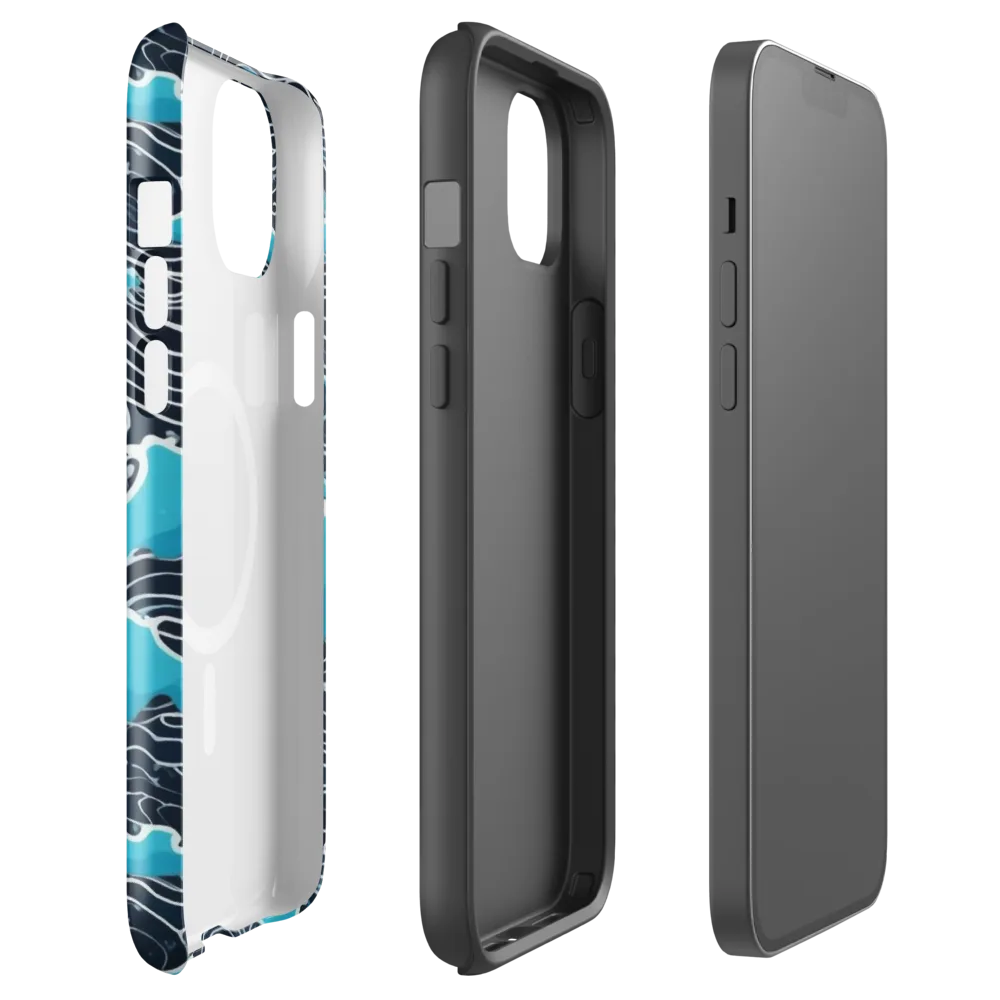Azure Undertow on MagSafe Tough Case for iPhone® — Front