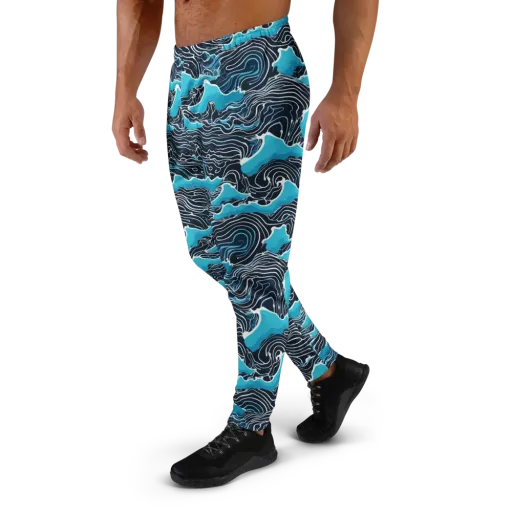 Azure Undertow on a Men's Joggers